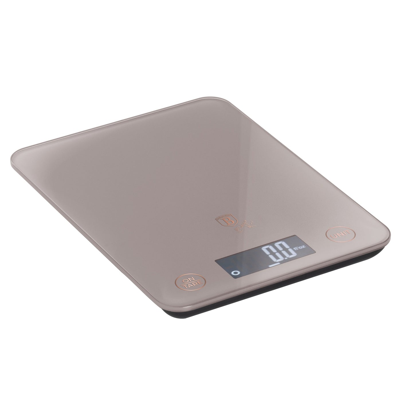 Berlinger Haus 5kg Digital Glass Kitchen Scale - Taupe