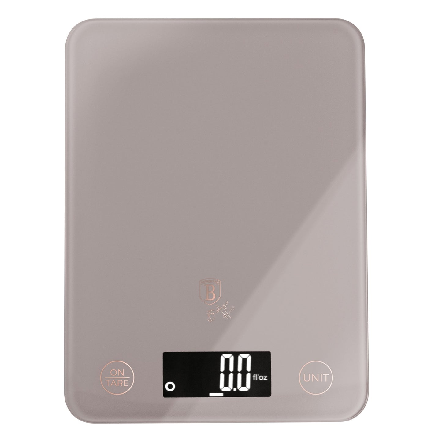 Berlinger Haus 5kg Digital Glass Kitchen Scale - Taupe