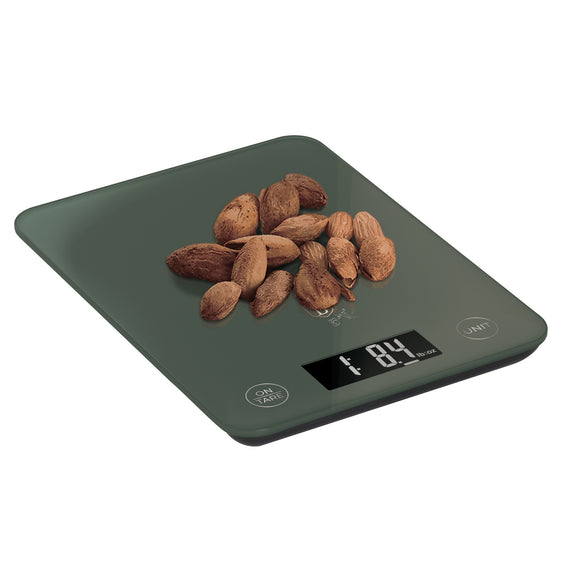 Berlinger Haus 5kg Digital Glass Kitchen Scale - Matt Green