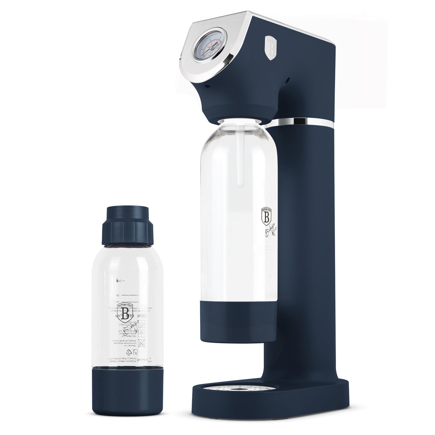 Berlinger Haus Soda Maker with 2 Bottles & Barometer - Deep Sea