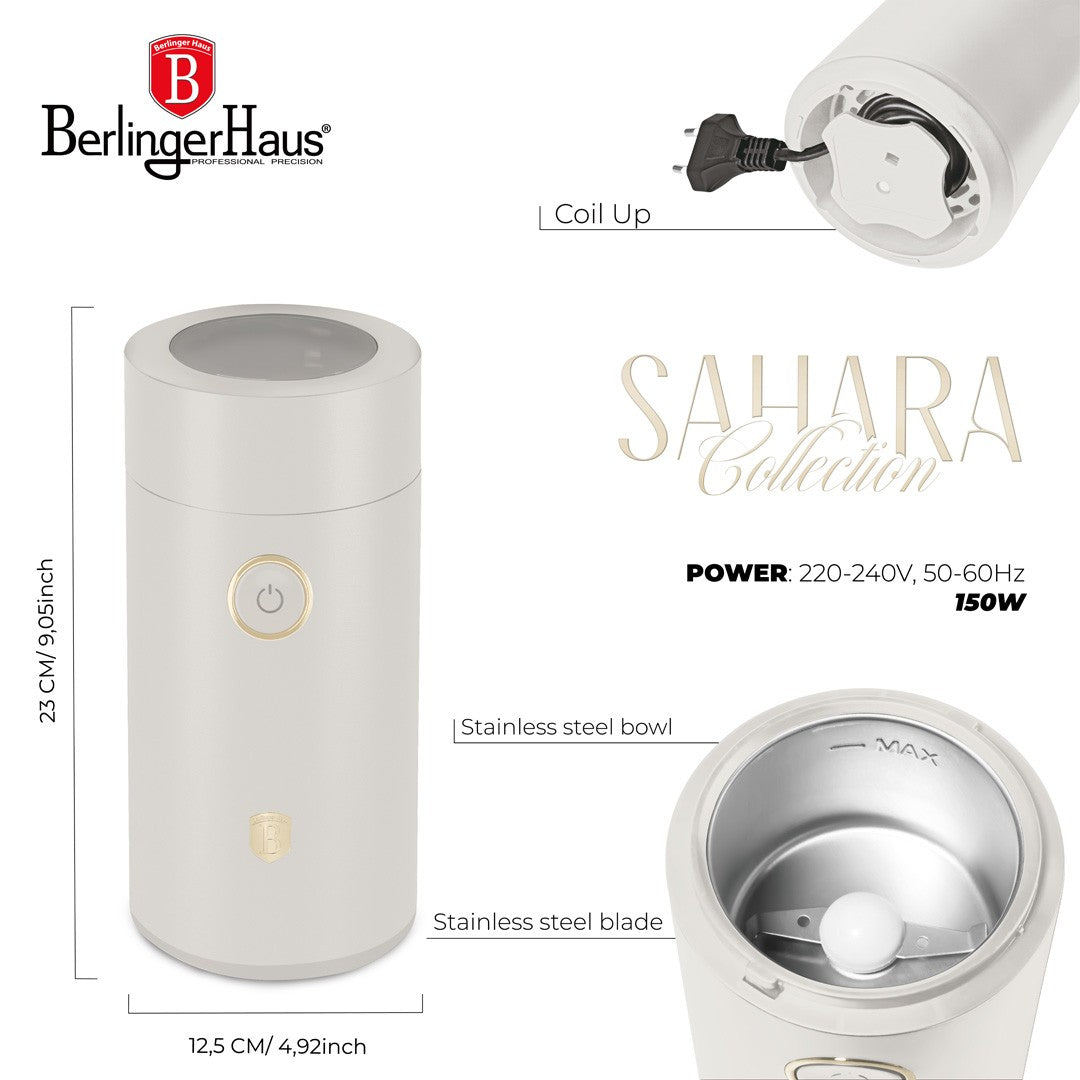 Berlinger Haus Electric Coffee Grinder - Sahara