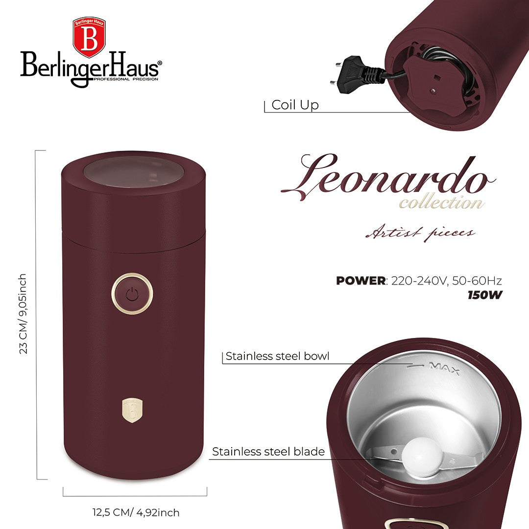 Berlinger Haus 150W Electric Coffee Grinder - Leonardo