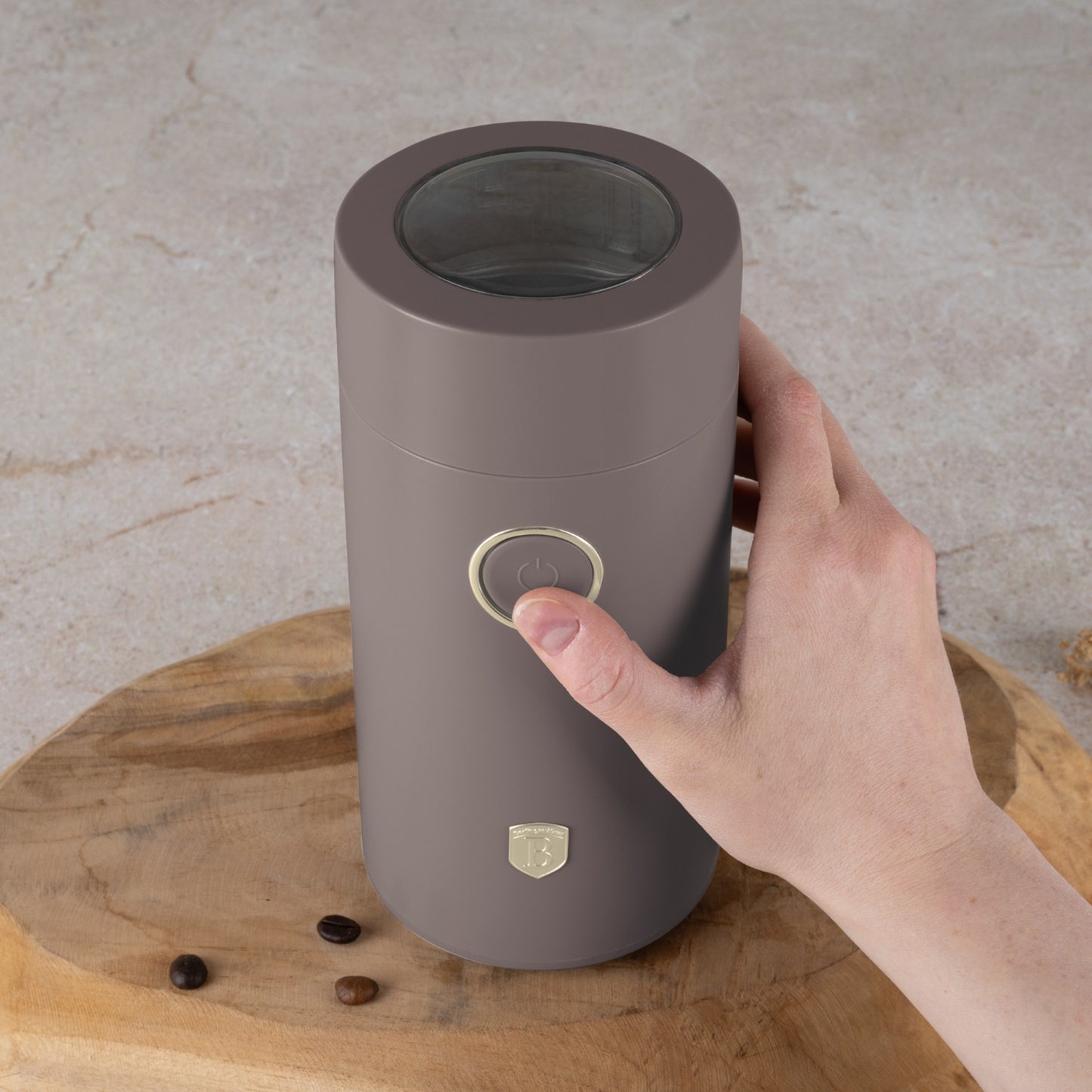 Berlinger Haus Electric Coffee Grinder - Taupe