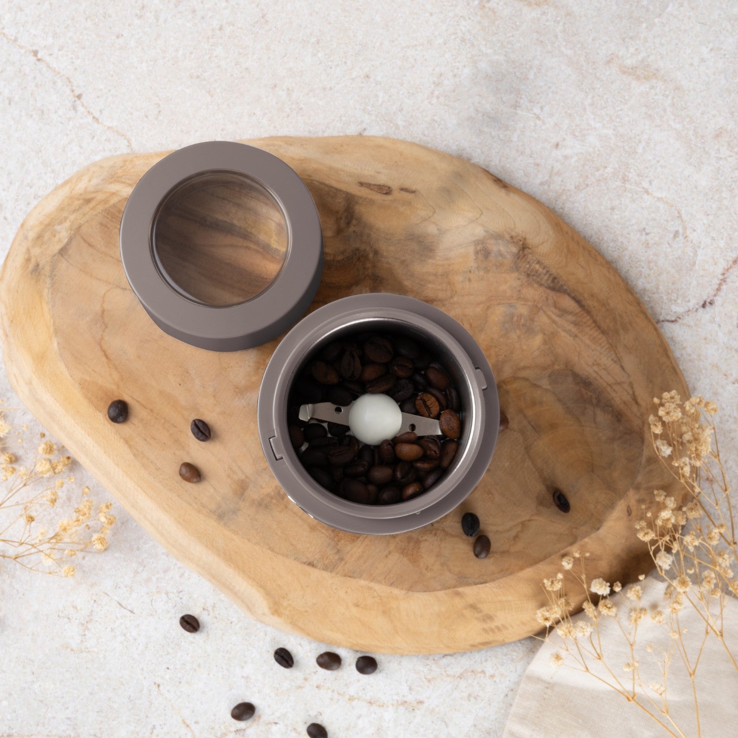 Berlinger Haus Electric Coffee Grinder - Taupe