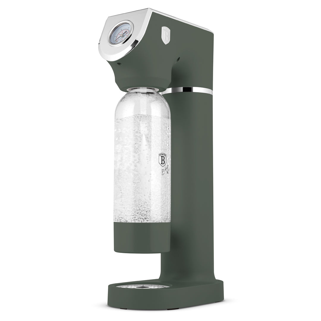 Berlinger Haus Soda Maker with 2 Bottles & Barometer - Matt Green