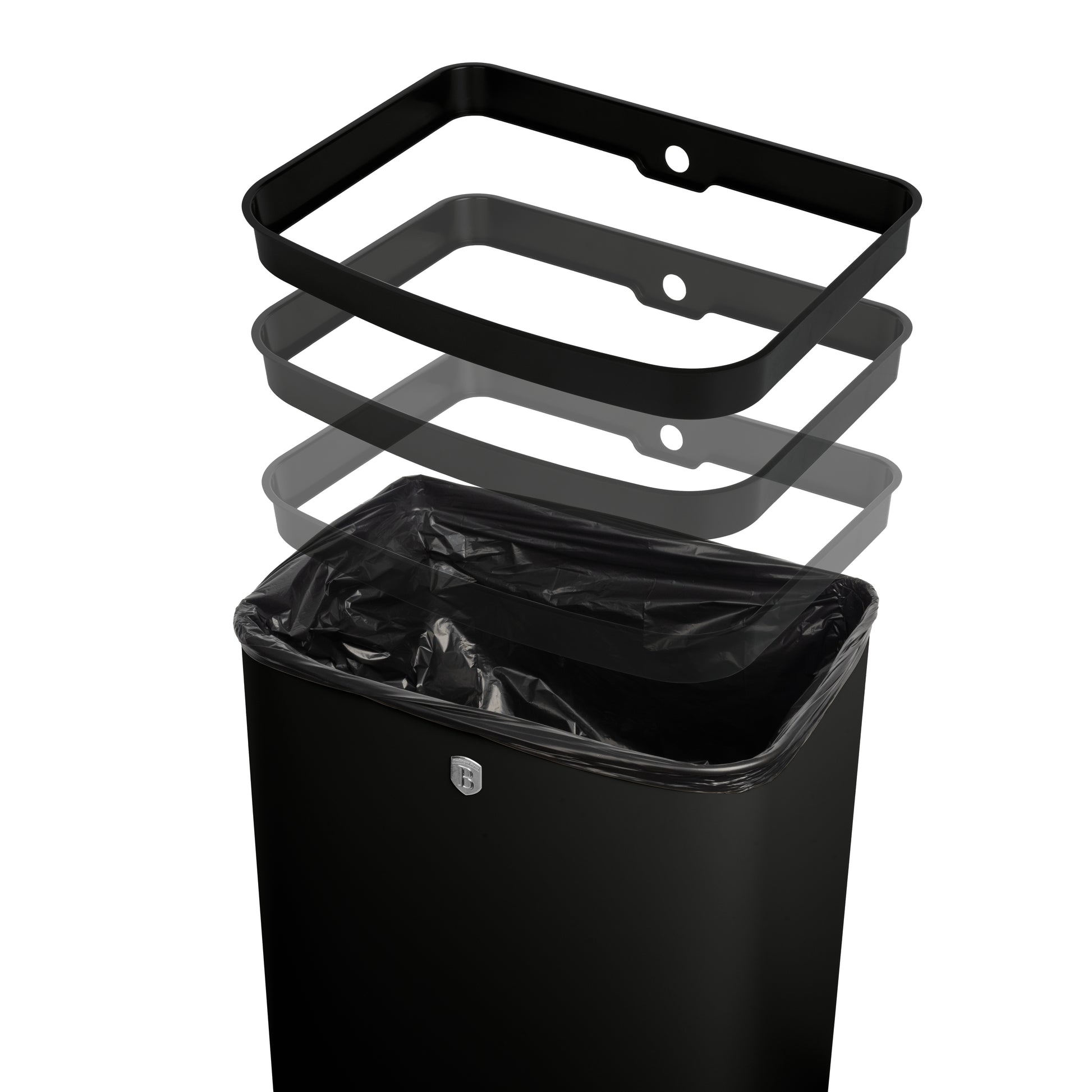 Berlinger Haus 60L Sensor Bin – Matte Black