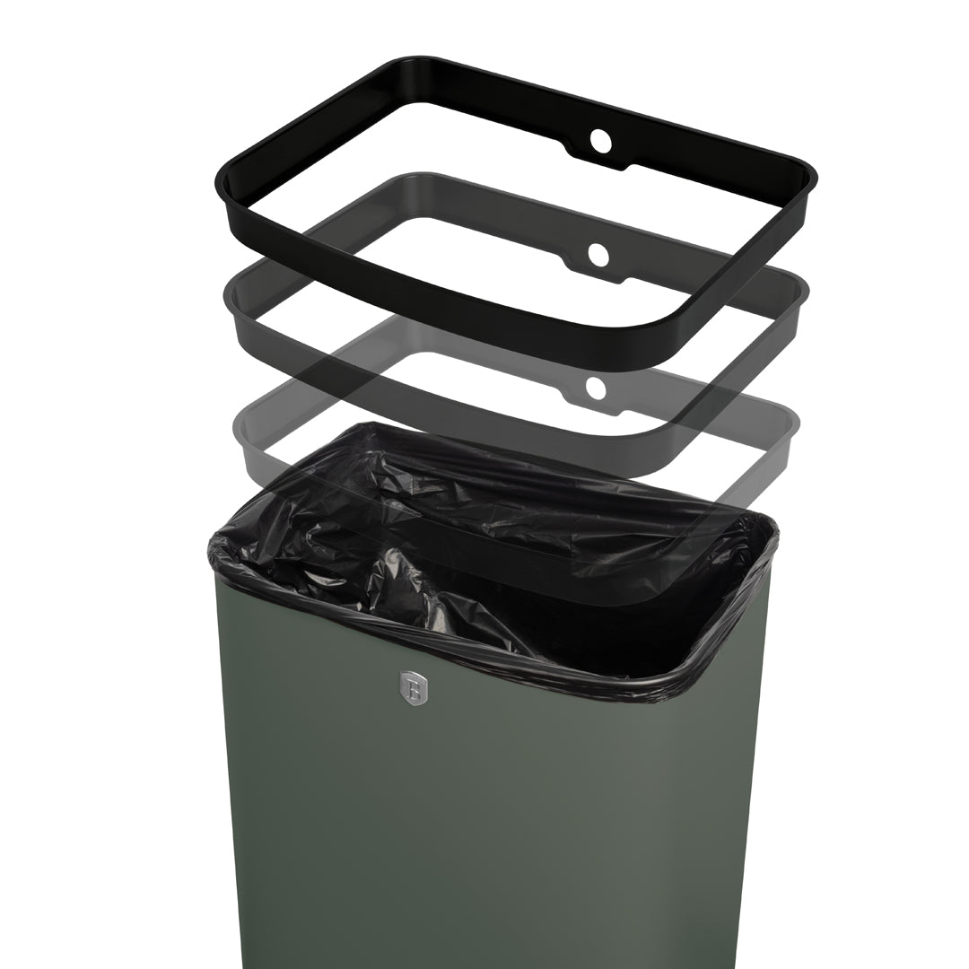 Berlinger Haus 60L Sensor Bin – Matte Green