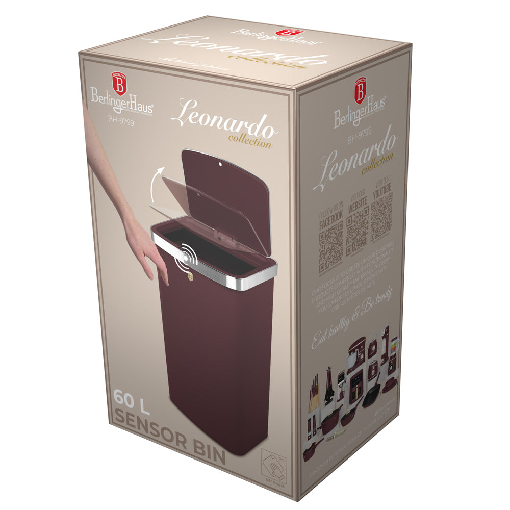 Berlinger Haus 60L Sensor Bin - Leonardo