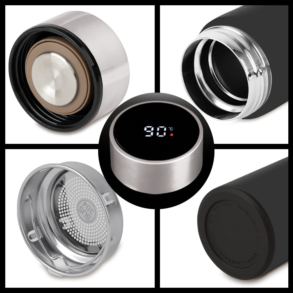 Berlinger Haus 500ml Vacuum Flask with LED Temperature Display - Anthracite