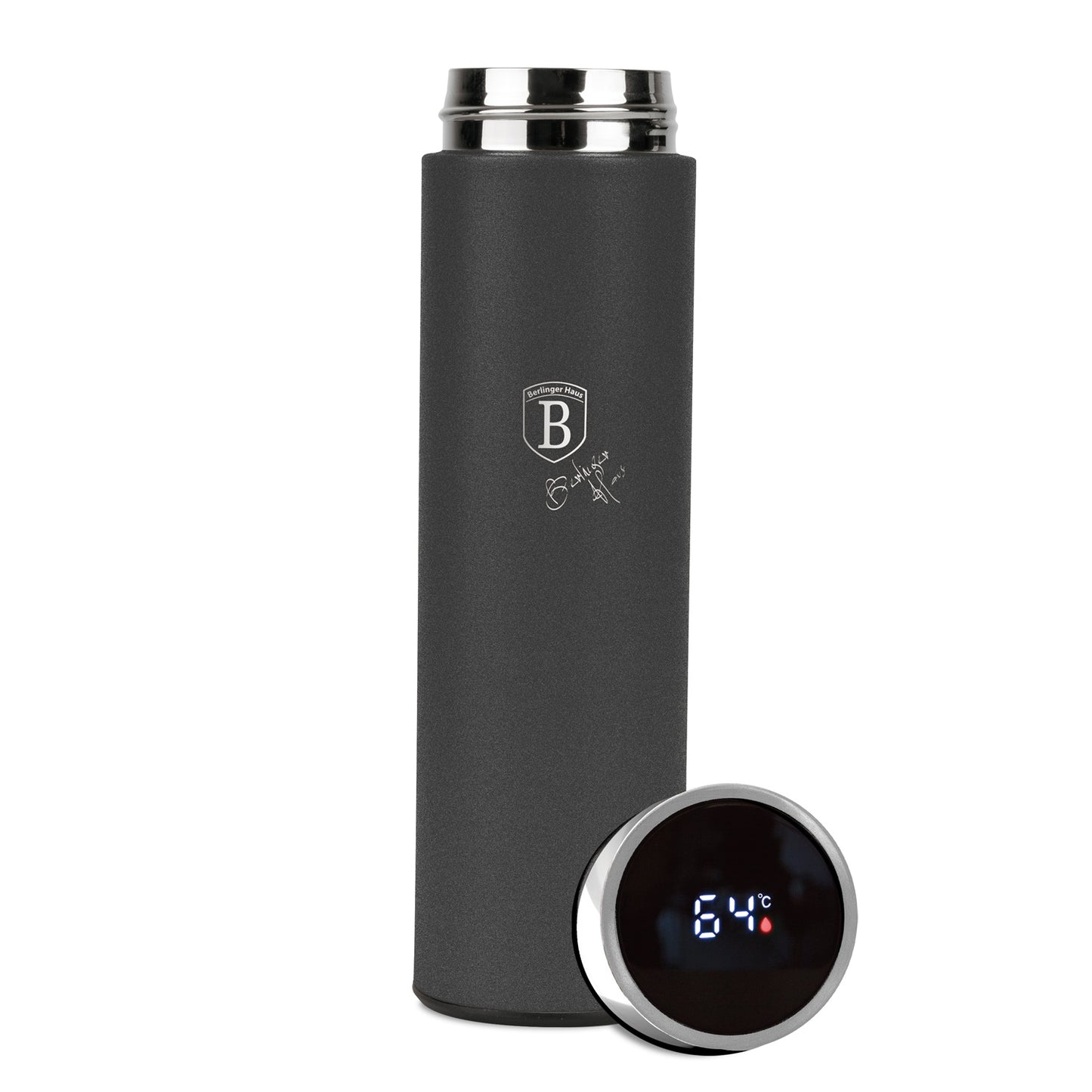 Berlinger Haus 500ml Vacuum Flask with LED Temperature Display - Anthracite