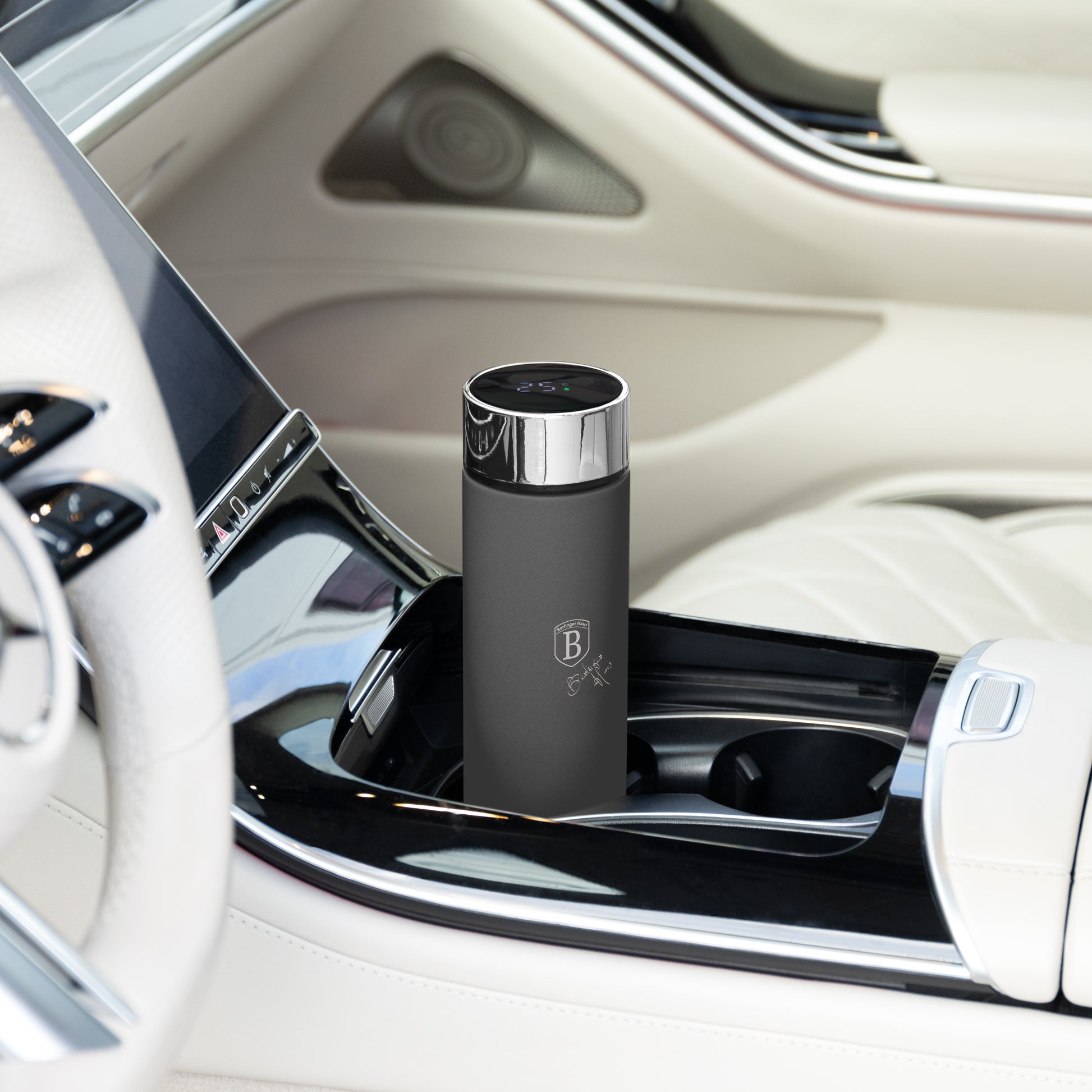 Berlinger Haus 500ml Vacuum Flask with LED Temperature Display - Anthracite