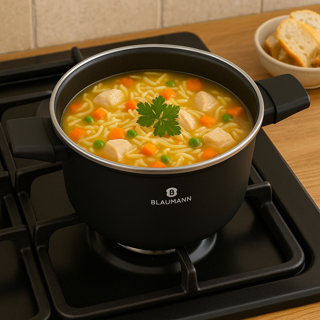 Blaumann 28cm Titan Non-Stick Coating Casserole – Black