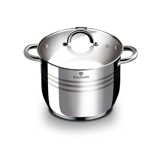 Blaumann 28cm Stainless Steel Stock Pot - Gourmet Line