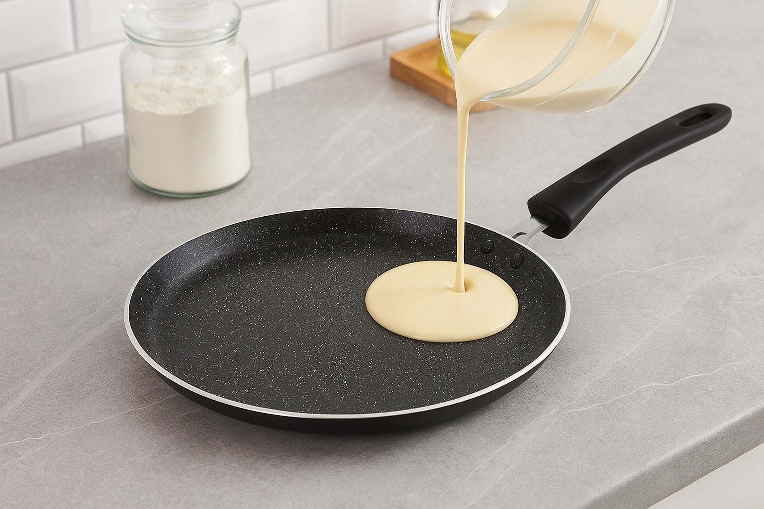 Blaumann 24cm Marble Coating Non-Stick Pancake Pan
