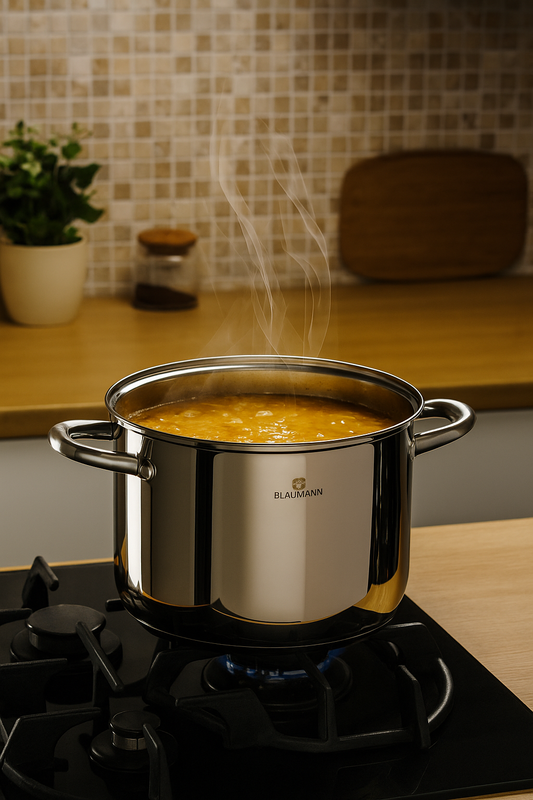 Blaumann 20cm Stainless Steel Casserole with Lid – Gourmet Line