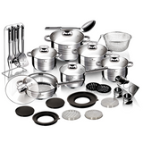 Blaumann 32-Piece Stainless Steel Cookware Set - Gourmet Line