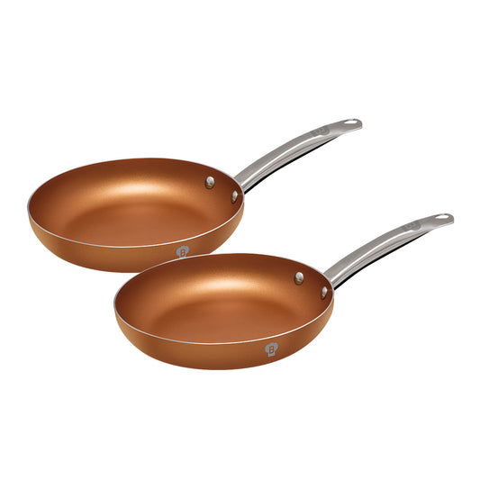 Blaumann 2-Piece Copper Finish Non-Stick Frypan Set - Le Chef Line