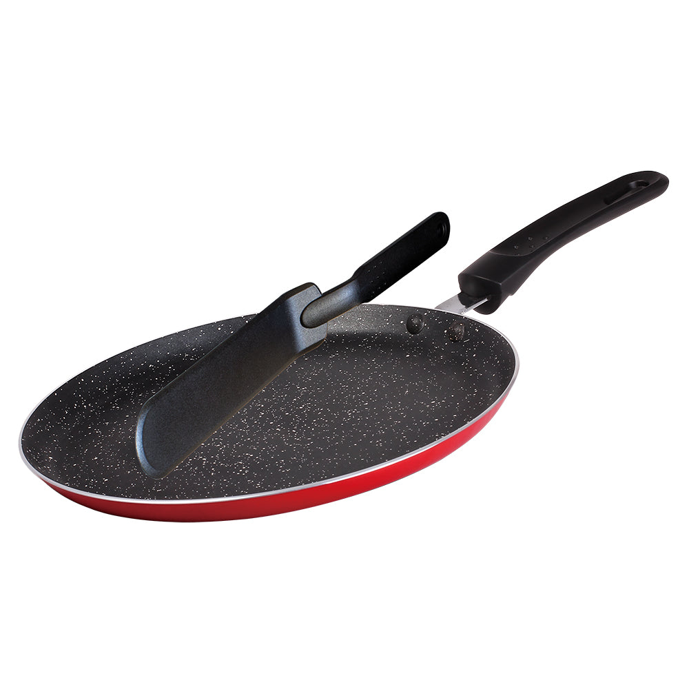 Blaumann 24cm Pancake Pan with Turner - Red
