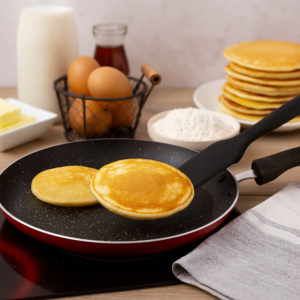 Blaumann 24cm Pancake Pan with Turner - Red