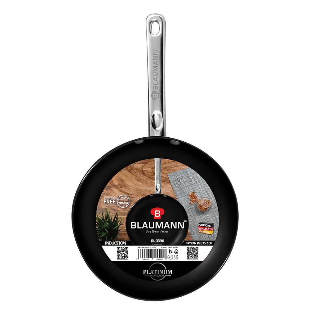 Blaumann 28cm Platinum Non-Stick Frypan - Platinum