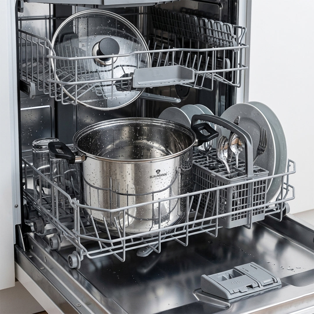 Blaumann 26cm Stainless Steel Stock Pot with Lid - Gourmet Line
