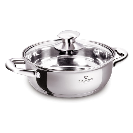 Blaumann 20cm Shallow Pot with Lid - Gourmet Line