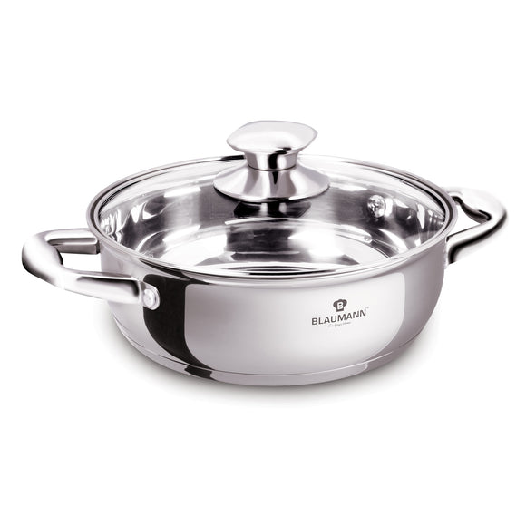 Blaumann 20cm Shallow Pot with Lid - Gourmet Line