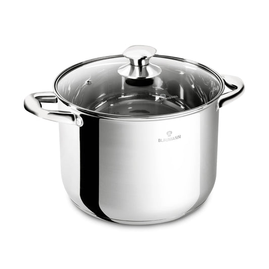 Blaumann 24cm Stainless Steel Stock Pot with Lid – Gourmet Line