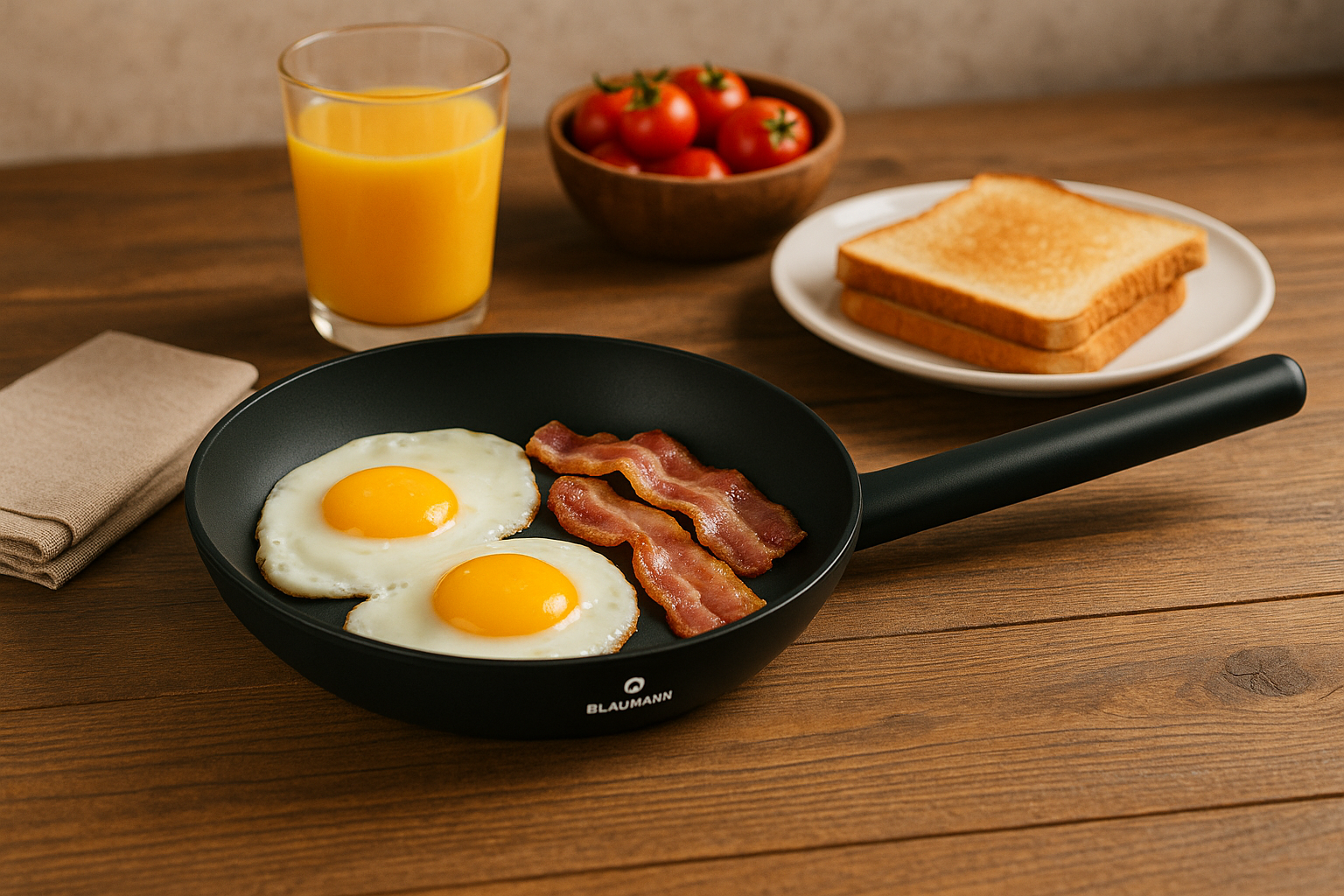 Blaumann 28cm Titan Coating Non-Stick Coating Frypan – Black