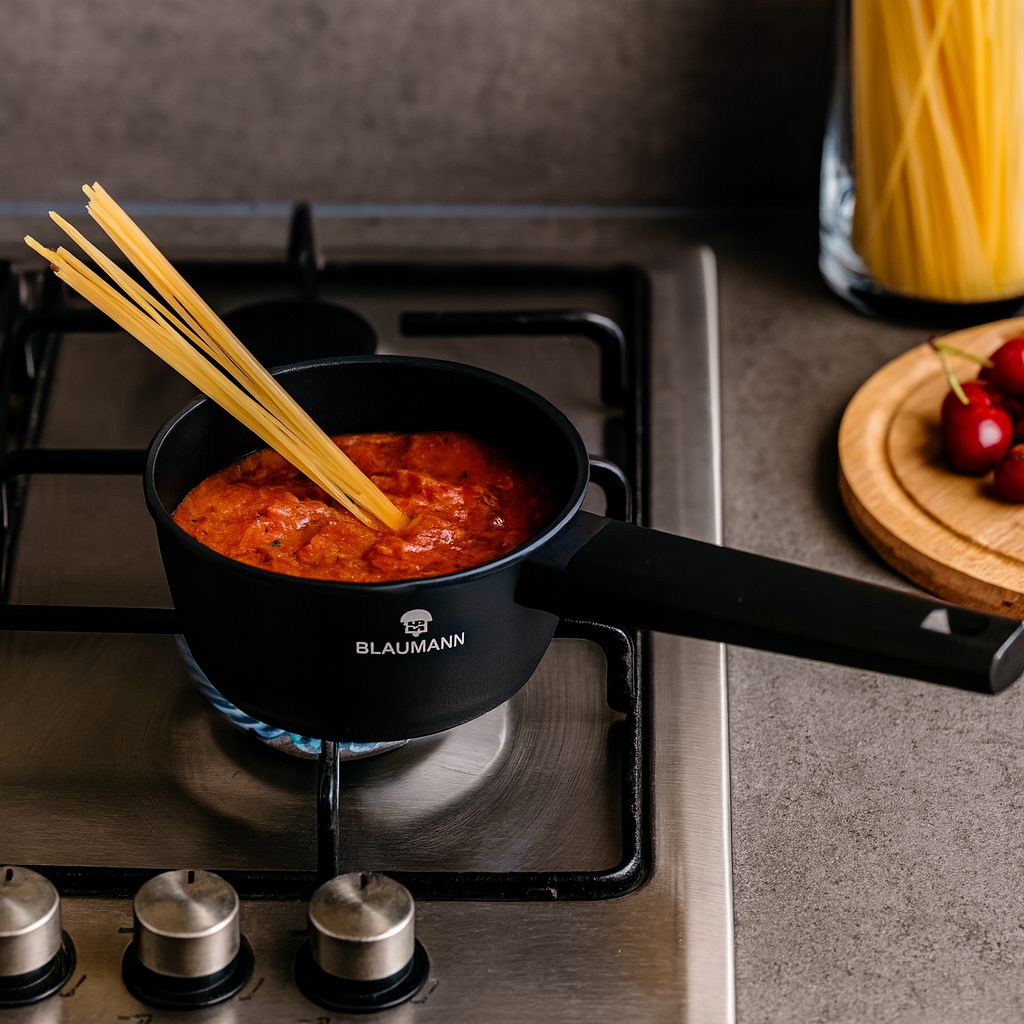 Blaumann 16cm Titan Non-Stick Coating Sauce Pan – Black