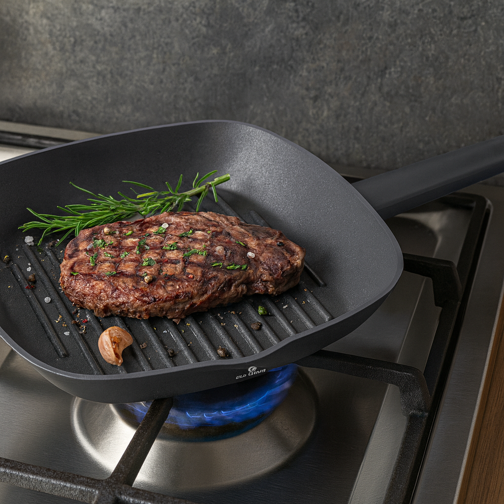 Blaumann 26cm Titan Non-Stick Coating Grill Pan – Black