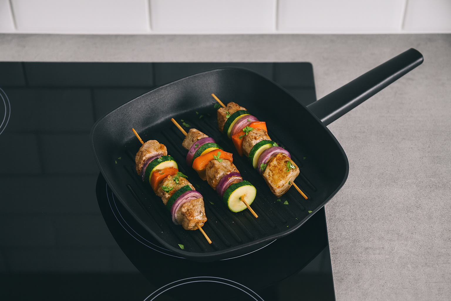 Blaumann 26cm Titan Non-Stick Coating Grill Pan – Black