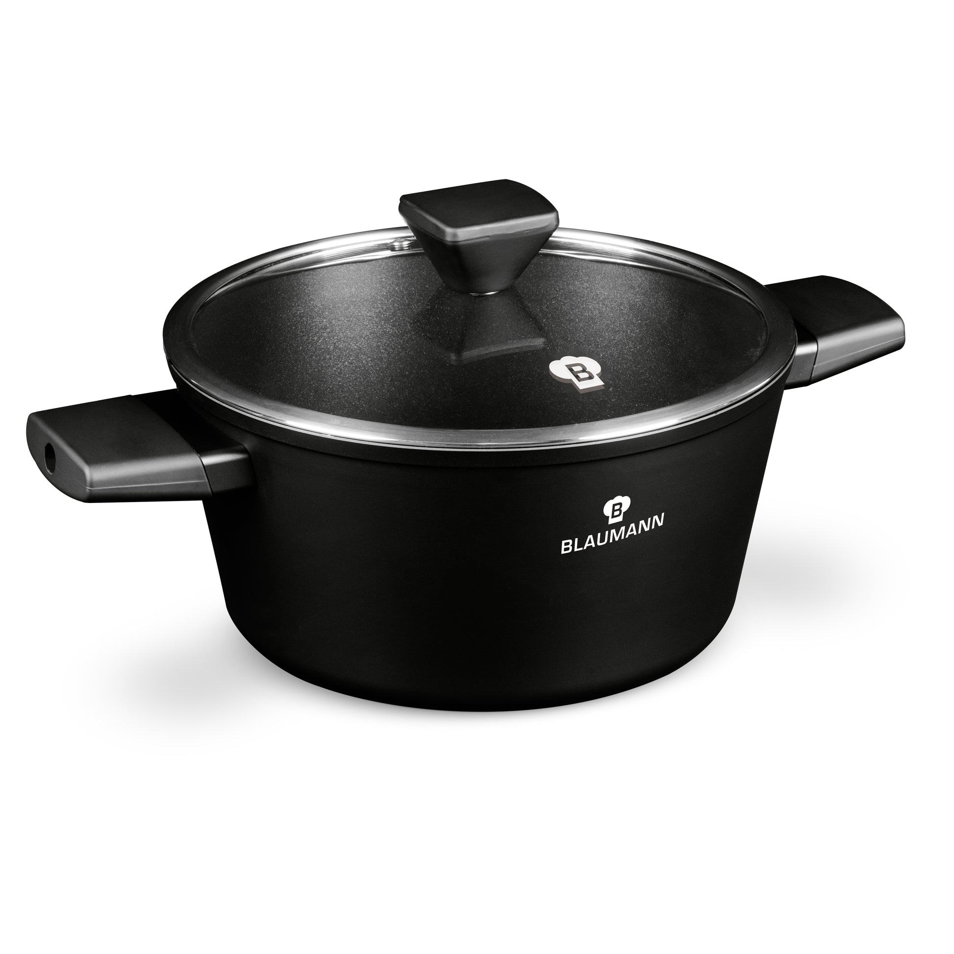 Blaumann 24cm Titan Non-Stick Coating Casserole - Black