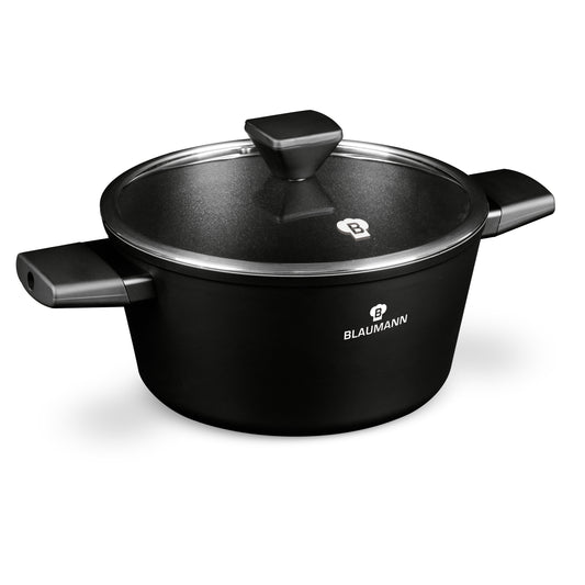 Blaumann 24cm Titan Non-Stick Coating Casserole - Black