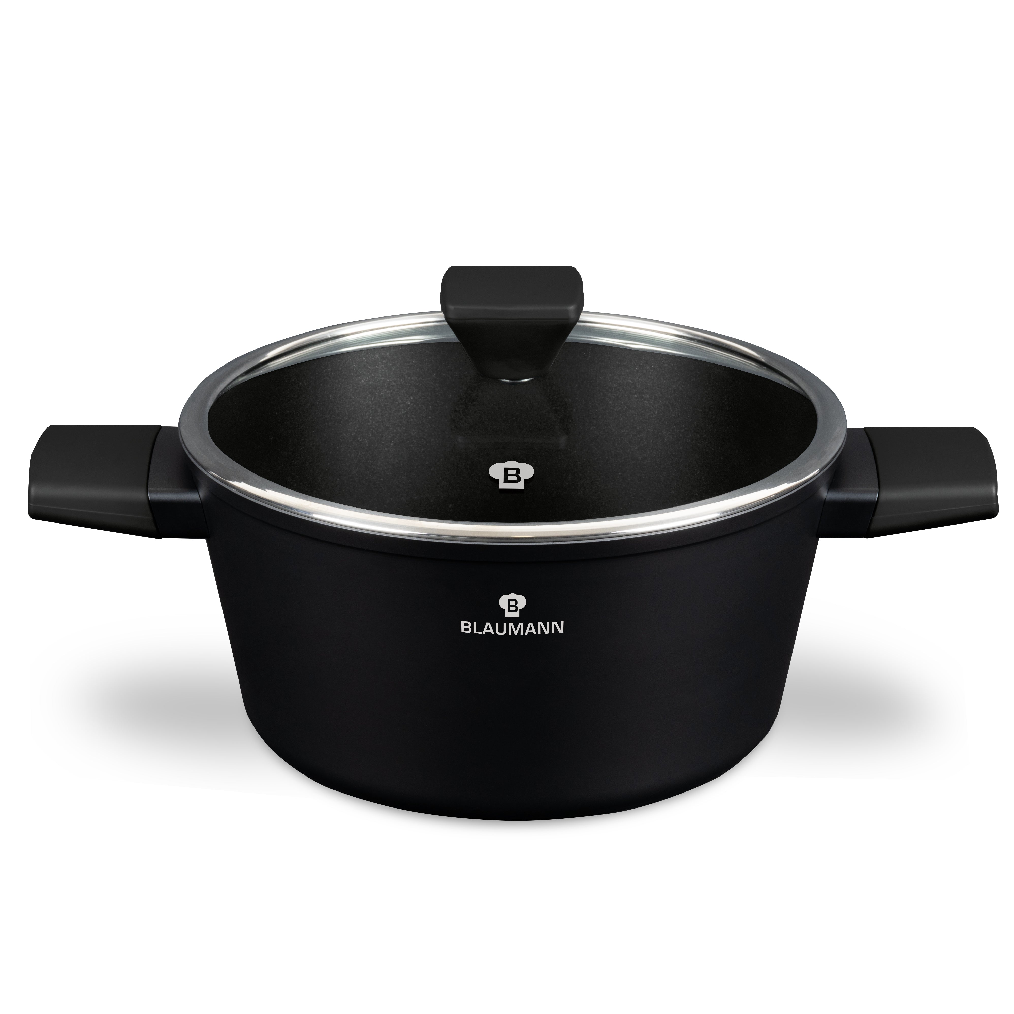 Berlinger Haus Casserole Cooking Pot 24 Cm Lava Stone - Marmer Coating