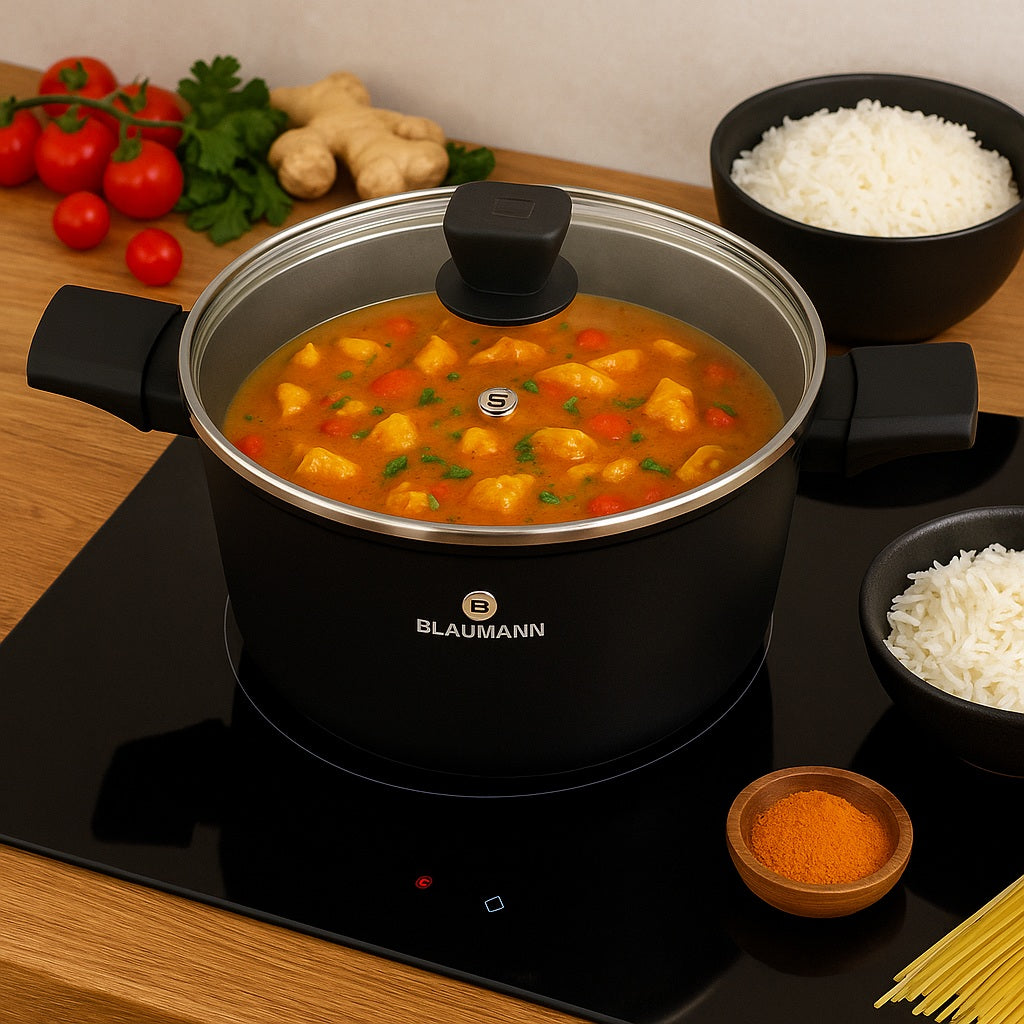 Blaumann 28cm Titan Non-Stick Coating Casserole – Black