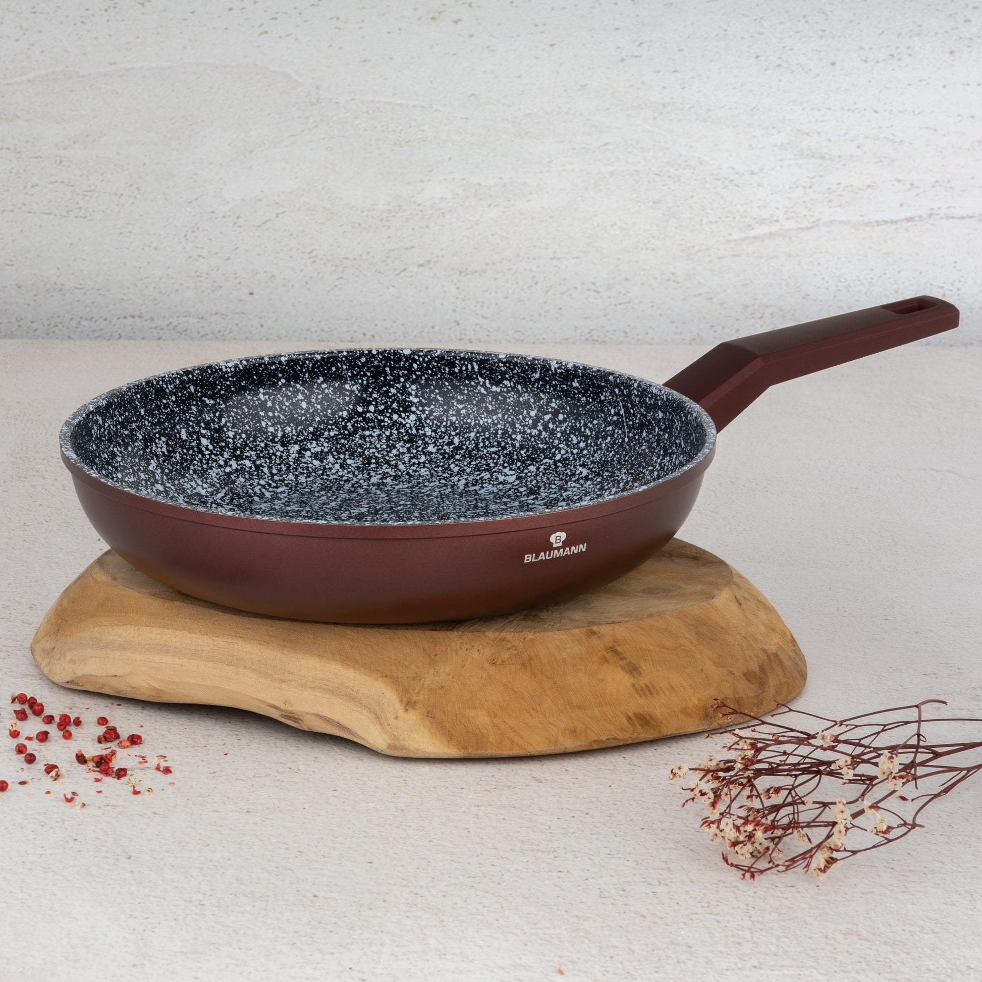 Blaumann 28cm Ceramic Non-Stick Coating Frypan - Cera Stone Collection