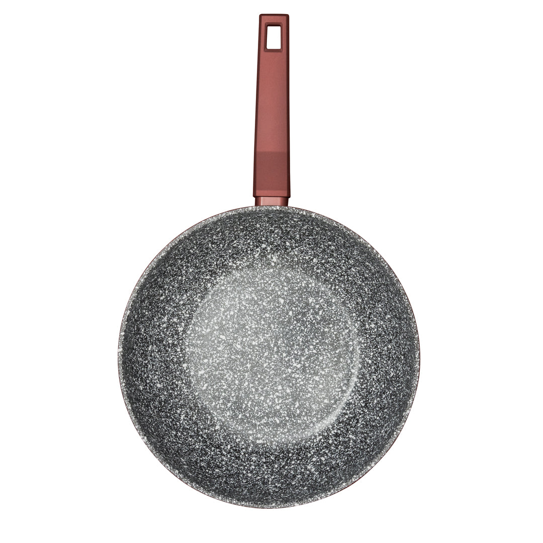 Blaumann 28cm Ceramic Non-Stick Wok - Cera Stone