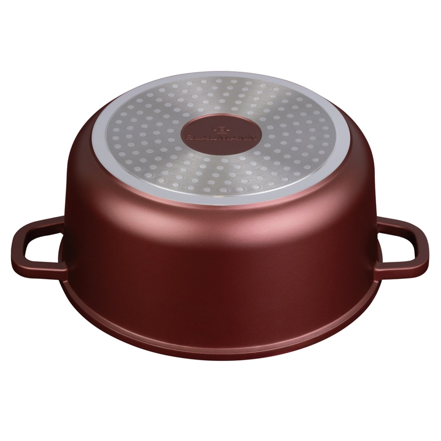 Blaumann 24cm Ceramic Non-Stick Casserole with Lid - Cera Stone