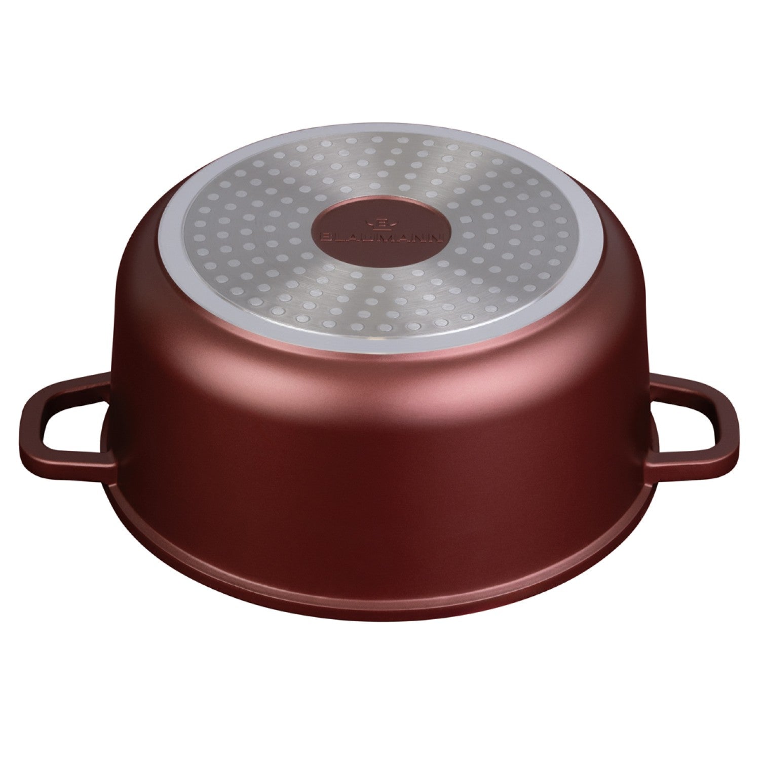 Blaumann 24cm Ceramic Non-Stick Casserole with Lid - Cera Stone