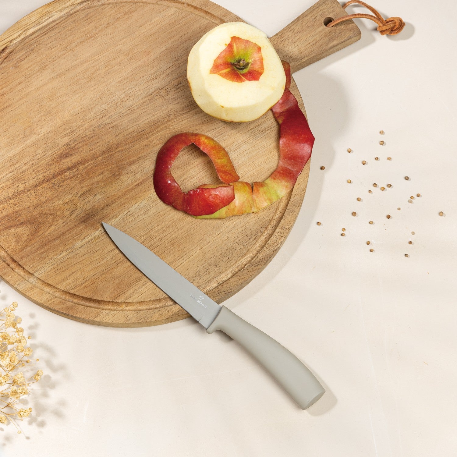 Blaumann 6 Piece Stainless Steel Knife Set - Cream