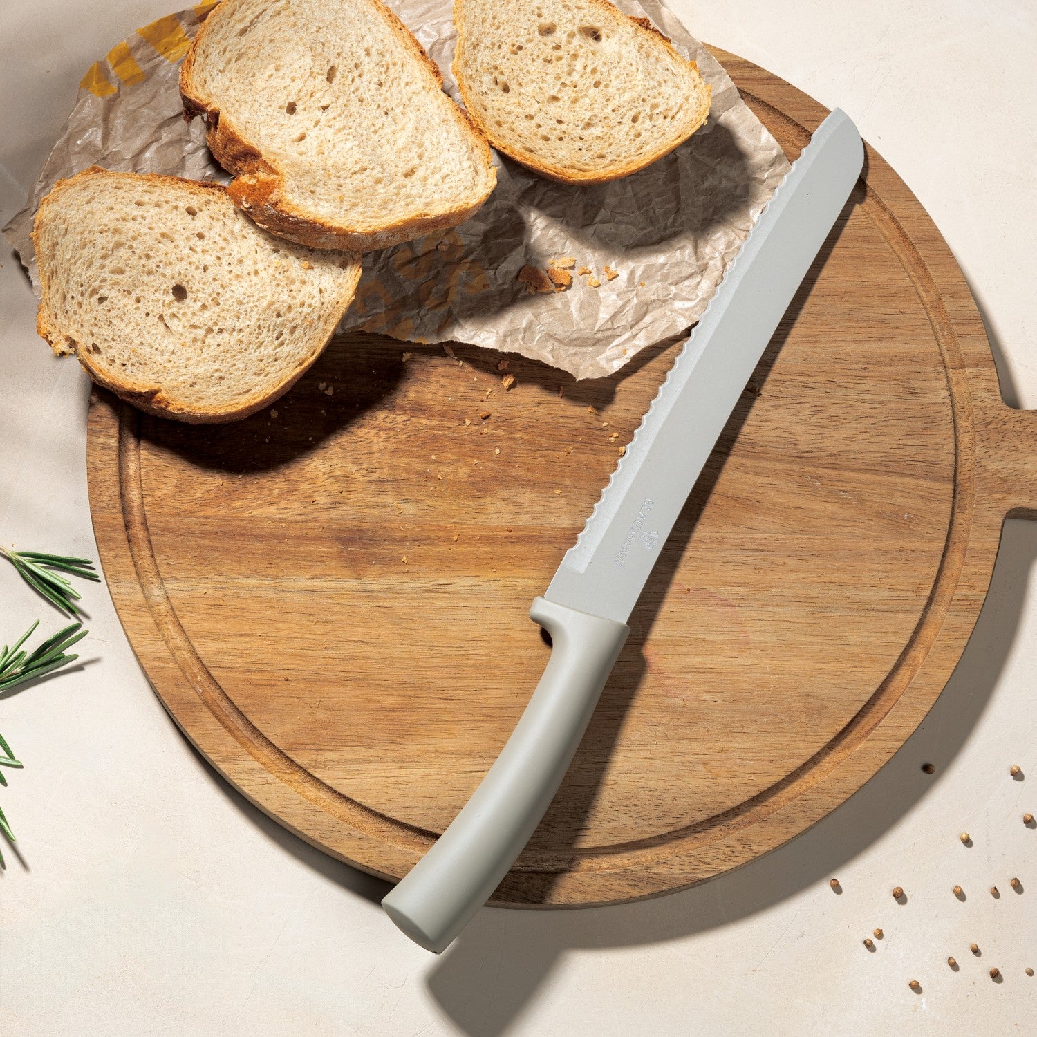 Blaumann 6 Piece Stainless Steel Knife Set - Cream