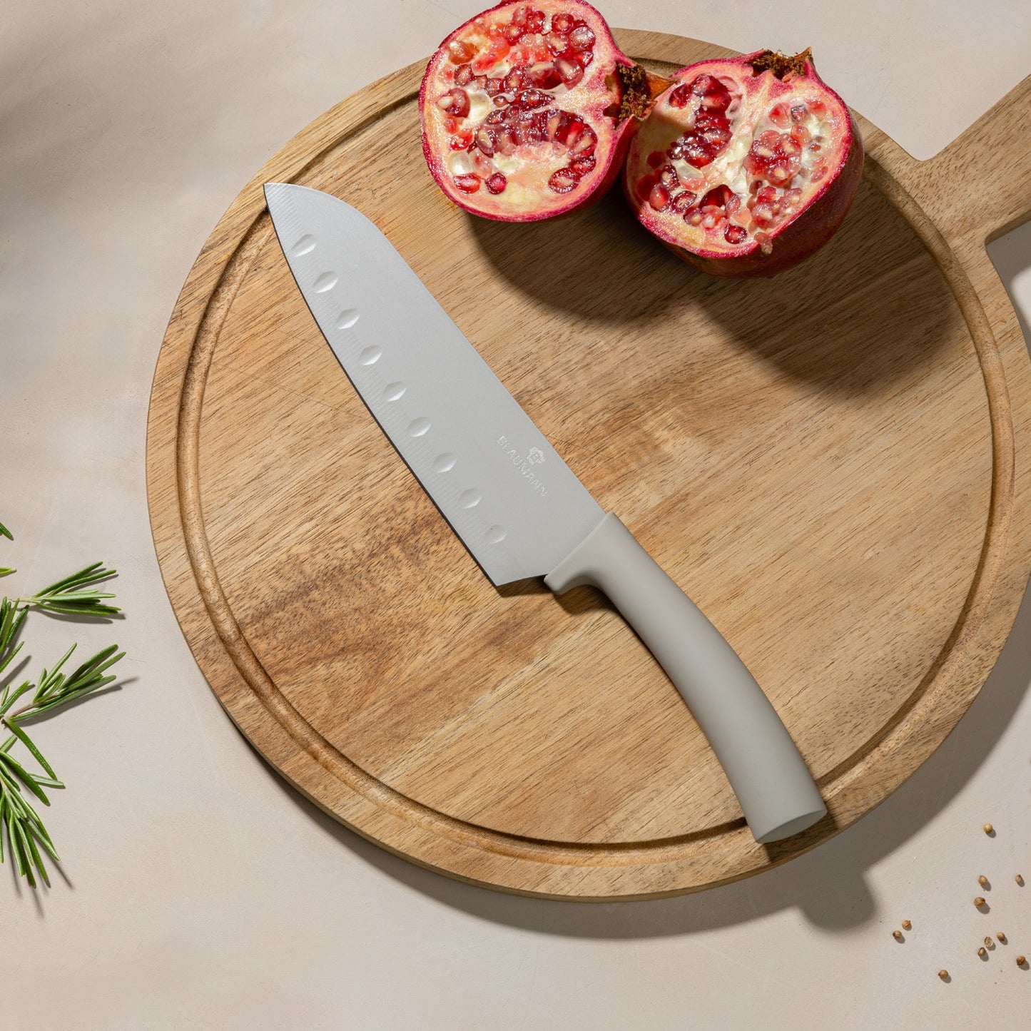 Blaumann 6 Piece Stainless Steel Knife Set - Cream