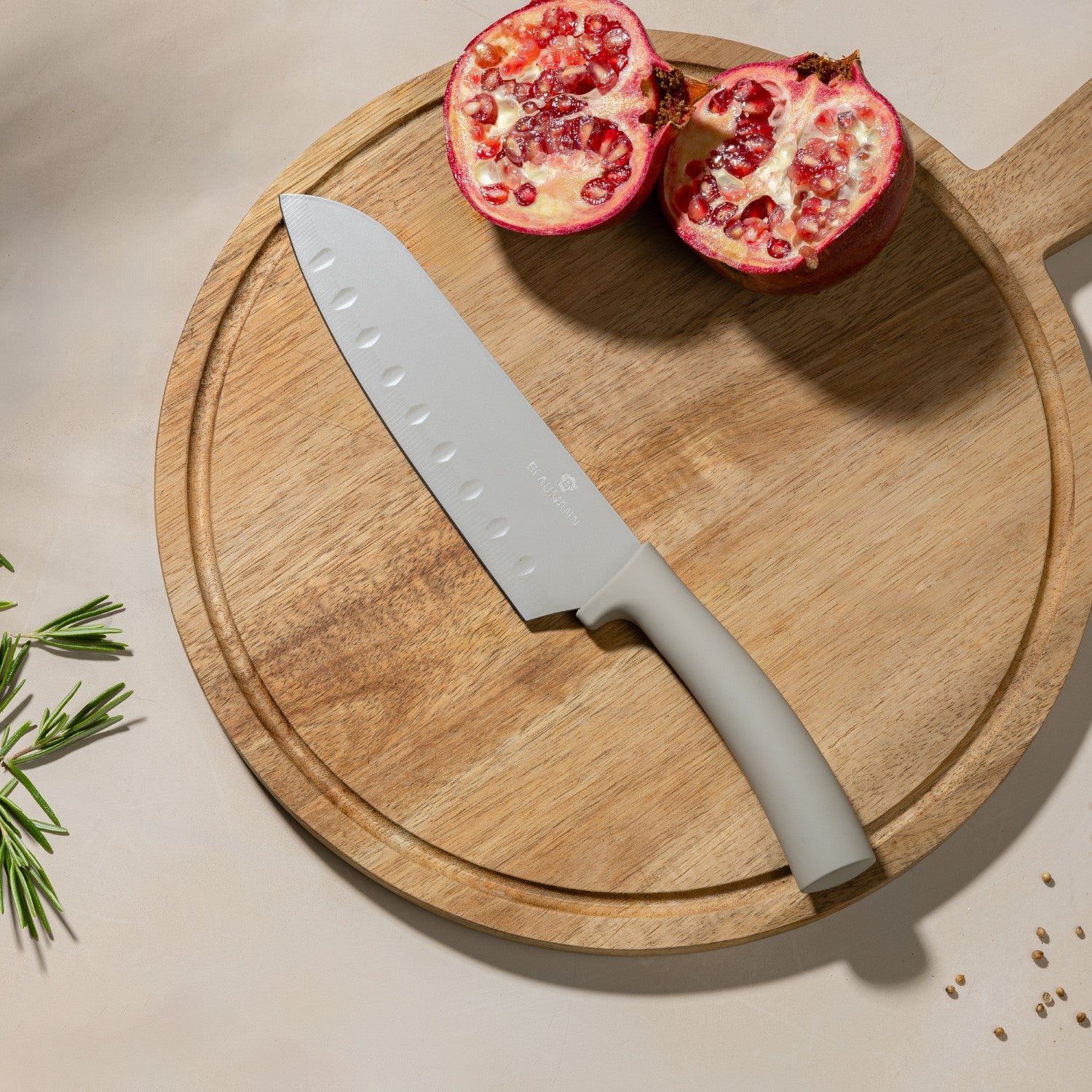 Blaumann 6 Piece Stainless Steel Knife Set - Cream