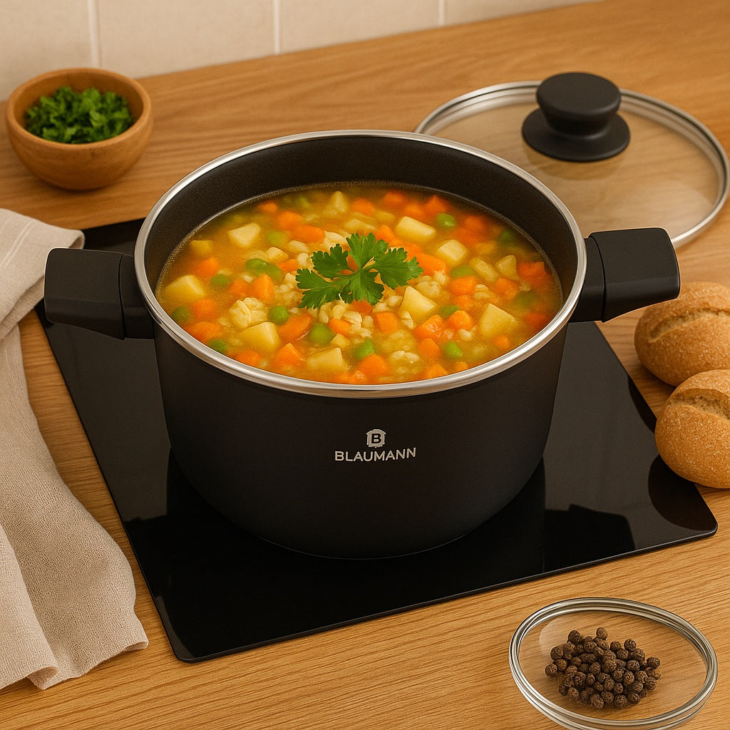 Blaumann 28cm Titan Non-Stick Coating Casserole – Black