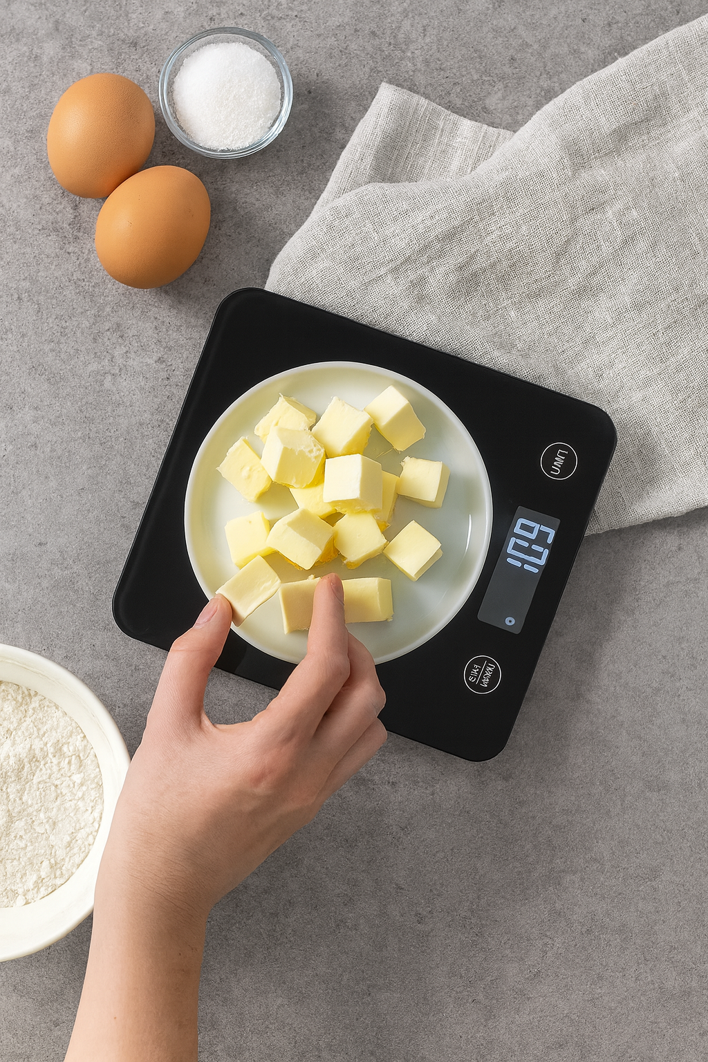 Berlinger Haus 5kg Digital Glass Kitchen Scale – Black Rose
