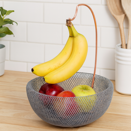 Berlinger Haus 29cm Fruit Basket with Banana Holder - Moonlight