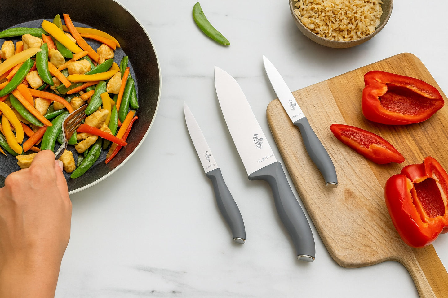 Berlinger Haus 4-Piece Stainless Steel Knife Set – Aspen