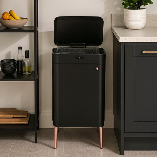 Berlinger Haus 60L Sensor Bin – Black Rose