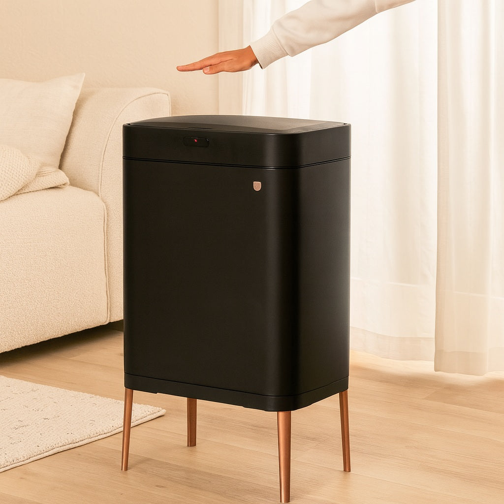 Berlinger Haus 60L Sensor Bin – Black Rose